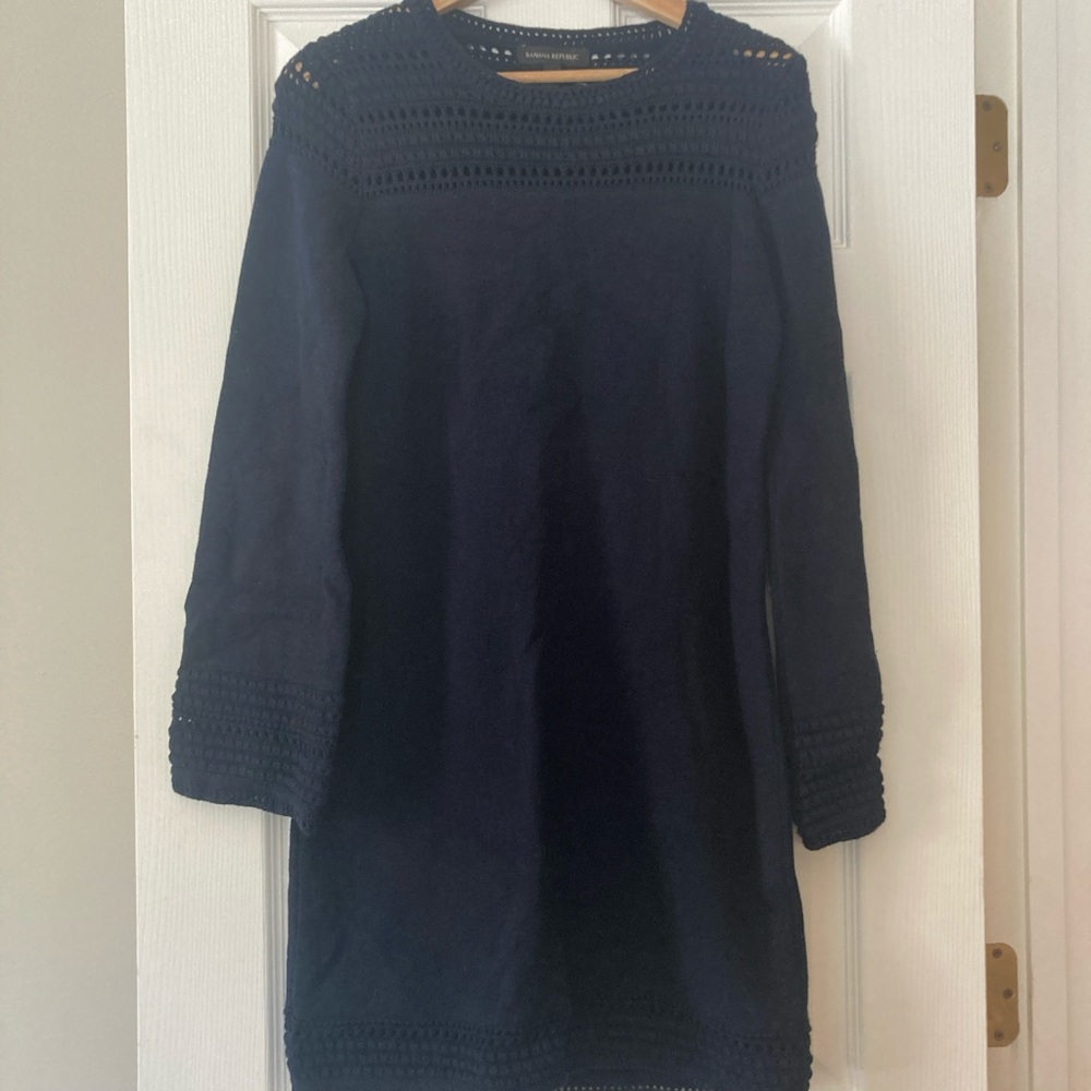 Banana Republic Navy Blue Sweater Dress, NWOT
